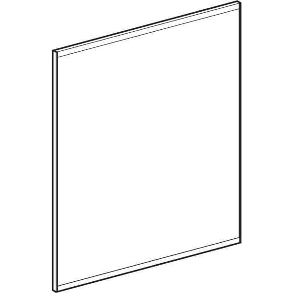 GEBERIT Option Plus Square Lichtspiegel mit direkter und indirekter Beleuchtung #502.781.14.1 - schwarz matt / Aluminium eloxiert