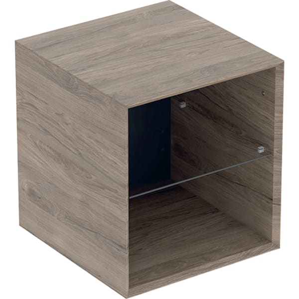 GEBERIT ONE Seitenelement #505.079.00.6 - Nussbaum hickory / Melamin Holzstruktur