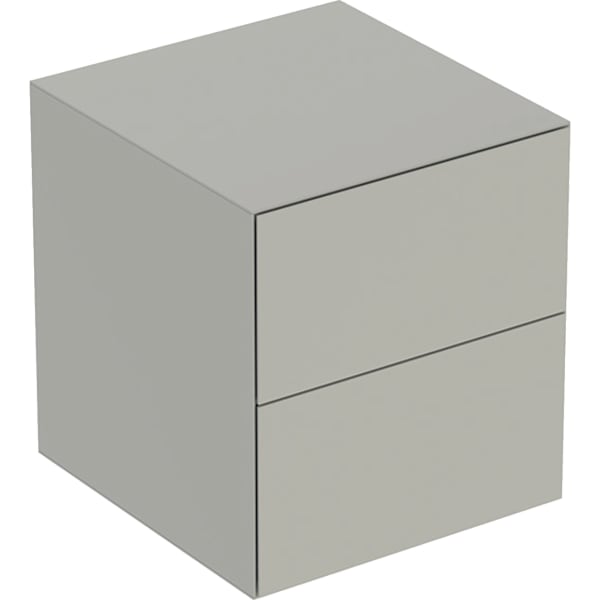 GEBERIT ONE Seitenschrank mit zwei Schubladen #505.077.00.7 - greige / lackiert matt