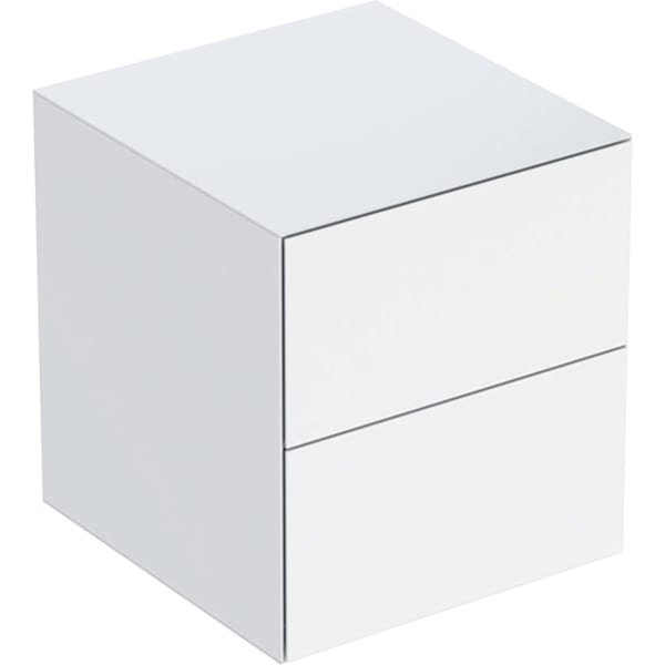 GEBERIT ONE Seitenschrank mit zwei Schubladen #505.077.00.1 - weiß / lackiert hochglänzend