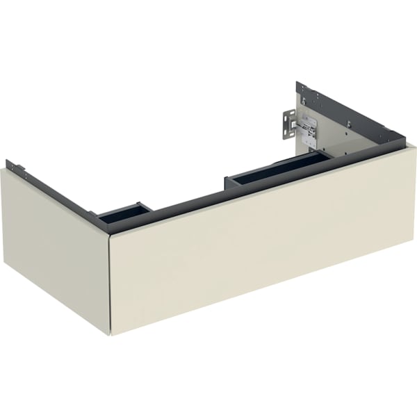 GEBERIT ONE Unterschrank für Waschtisch, mit einer Schublade #505.073.00.4 - sandgrau / lackiert hochglänzend