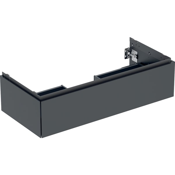 GEBERIT ONE Unterschrank für Waschtisch, mit einer Schublade #505.074.00.8 - schwarz / lackiert matt