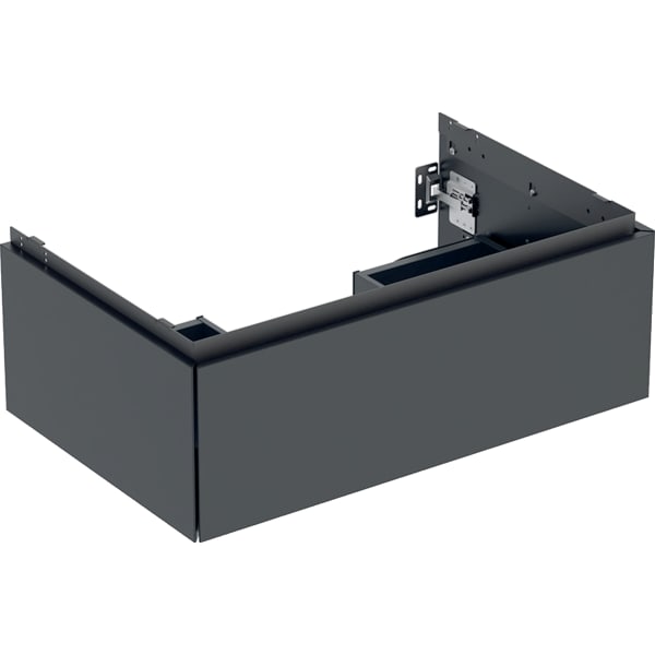 GEBERIT ONE Unterschrank für Waschtisch, mit einer Schublade #505.072.00.8 - schwarz / lackiert matt