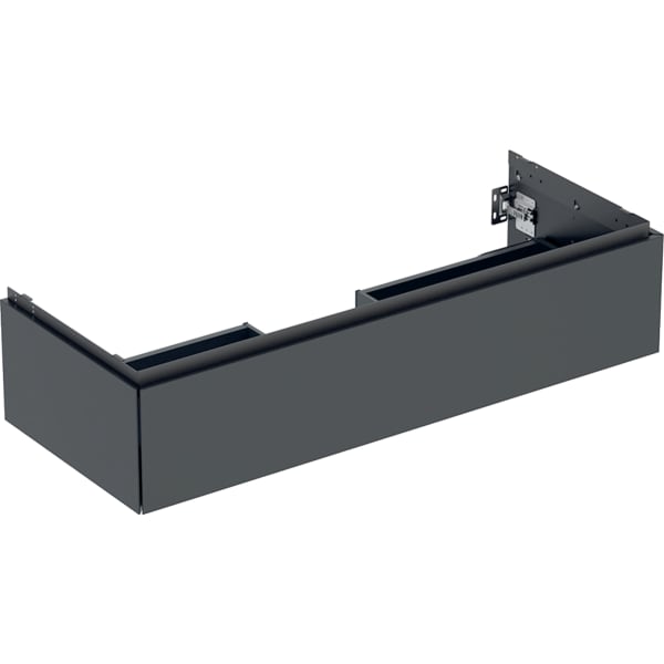 GEBERIT ONE Unterschrank für Waschtisch, mit einer Schublade #505.075.00.8 - schwarz / lackiert matt