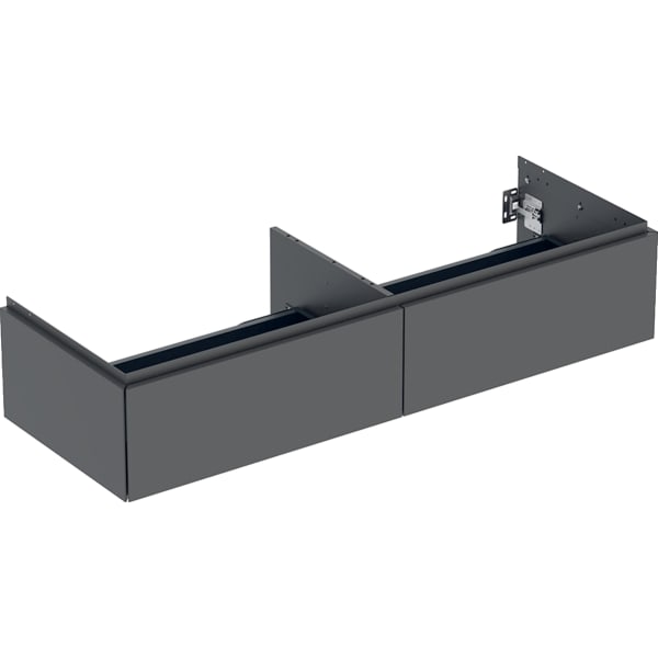GEBERIT ONE Unterschrank für Aufsatzwaschtisch, mit zwei Schubladen #505.076.00.3 - lava / lackiert matt