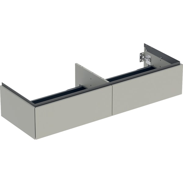 GEBERIT ONE Unterschrank für Aufsatzwaschtisch, mit zwei Schubladen #505.076.00.7 - greige / lackiert matt