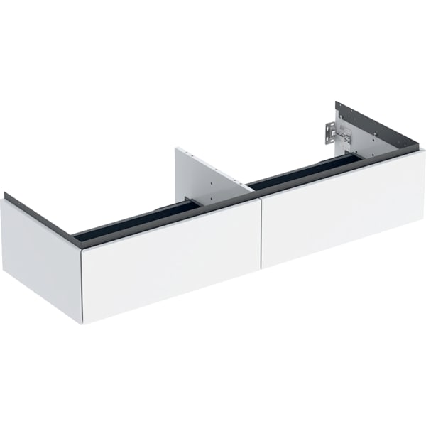 GEBERIT ONE Unterschrank für Aufsatzwaschtisch, mit zwei Schubladen #505.076.00.1 - weiß / lackiert hochglänzend