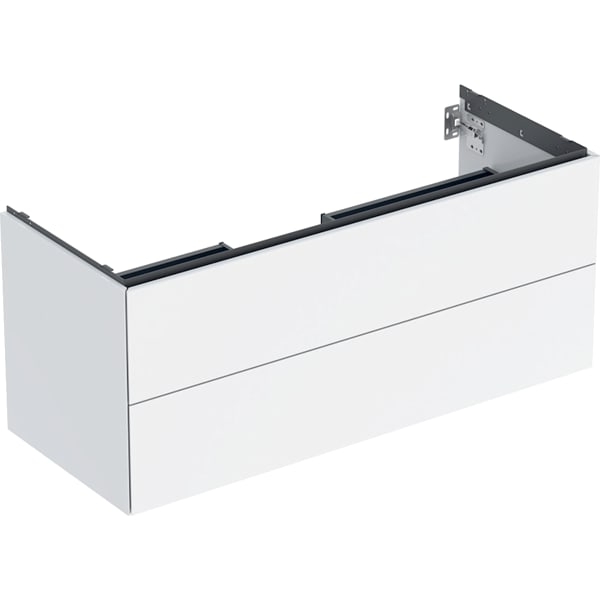 GEBERIT ONE Unterschrank für Waschtisch, mit zwei Schubladen #505.265.00.1 - weiß / lackiert hochglänzend