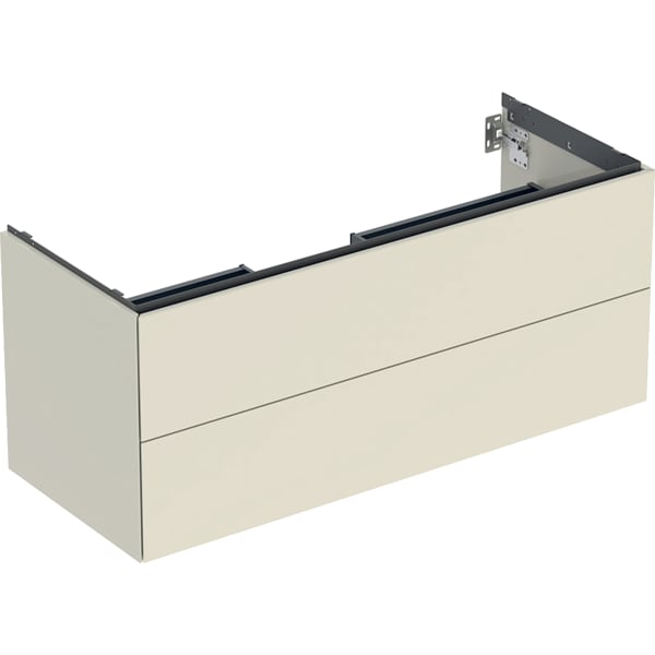 GEBERIT ONE Unterschrank für Waschtisch, mit zwei Schubladen #505.265.00.4 - sandgrau / lackiert hochglänzend