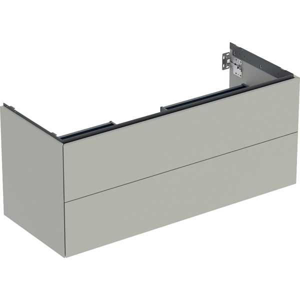 GEBERIT ONE Unterschrank für Waschtisch, mit zwei Schubladen #505.265.00.7 - greige / lackiert matt