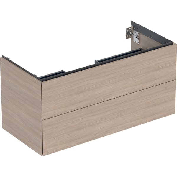 GEBERIT ONE Unterschrank für Waschtisch, mit zwei Schubladen #505.264.00.5 - Eiche / Melamin Holzstruktur