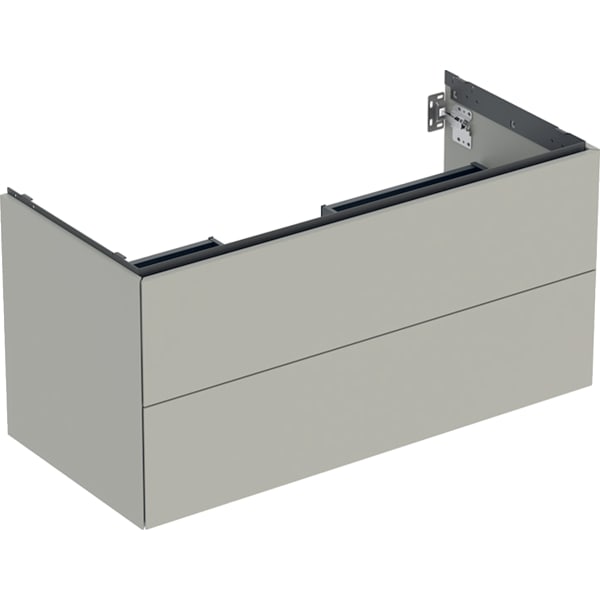 GEBERIT ONE Unterschrank für Waschtisch, mit zwei Schubladen #505.264.00.7 - greige / lackiert matt