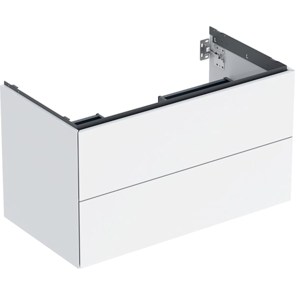 GEBERIT ONE Unterschrank für Waschtisch, mit zwei Schubladen #505.263.00.1 - weiß / lackiert hochglänzend