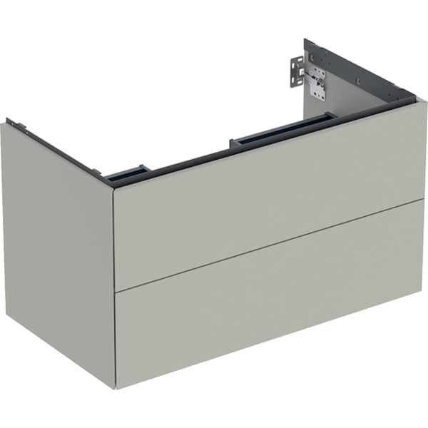 GEBERIT ONE Unterschrank für Waschtisch, mit zwei Schubladen #505.263.00.7 - greige / lackiert matt
