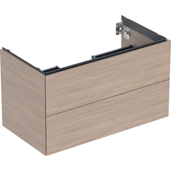 GEBERIT ONE Unterschrank für Waschtisch, mit zwei Schubladen #505.263.00.5 - Eiche / Melamin Holzstruktur