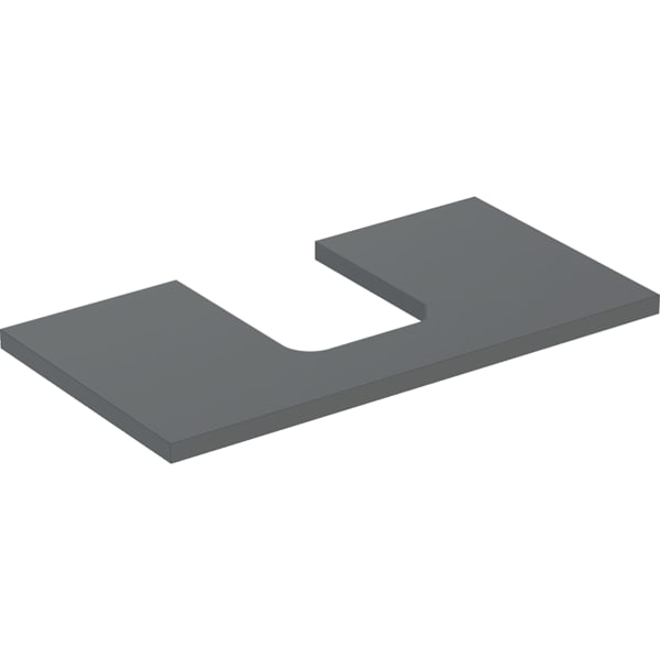 GEBERIT ONE Waschtischplatte mit Ausschnitt, für Aufsatzwaschtisch Schalenform #505.272.00.3 - lava / lackiert matt