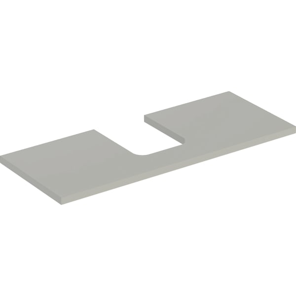 GEBERIT ONE Waschtischplatte mit Ausschnitt, für Aufsatzwaschtisch Schalenform #505.275.00.7 - greige / lackiert matt