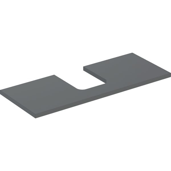 GEBERIT ONE Waschtischplatte mit Ausschnitt, für Aufsatzwaschtisch Schalenform #505.275.00.3 - lava / lackiert matt