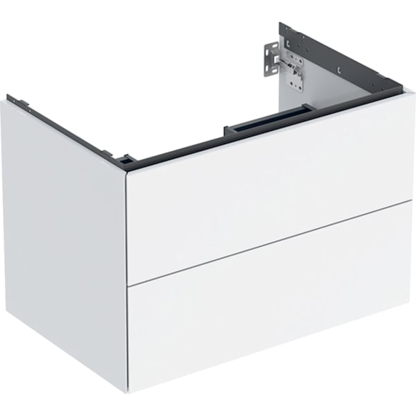 GEBERIT ONE Unterschrank für Waschtisch, mit zwei Schubladen #505.262.00.1 - weiß / lackiert hochglänzend