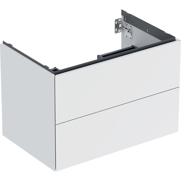 GEBERIT ONE Unterschrank für Waschtisch, mit zwei Schubladen #505.262.00.2 - weiß / lackiert matt
