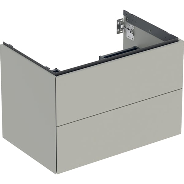 GEBERIT ONE Unterschrank für Waschtisch, mit zwei Schubladen #505.262.00.7 - greige / lackiert matt