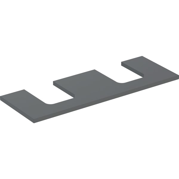 GEBERIT ONE Waschtischplatte mit Ausschnitt, für Aufsatzwaschtisch Schalenform #505.276.00.3 - lava / lackiert matt