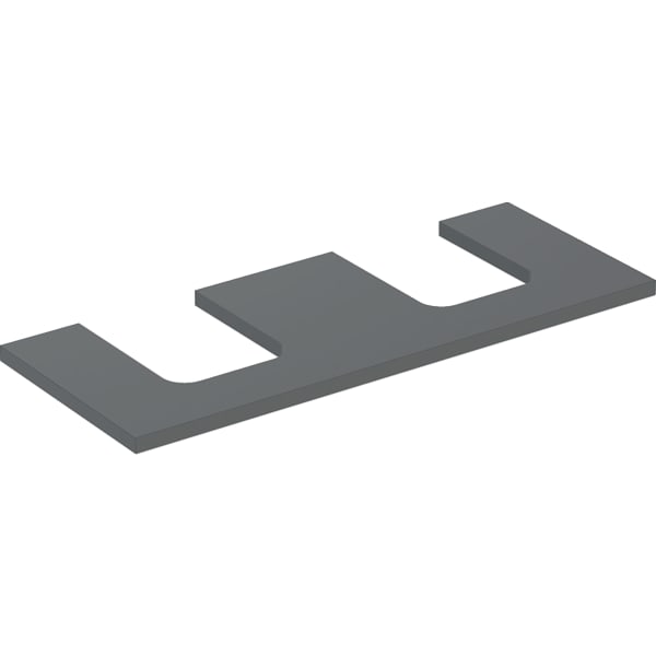 GEBERIT ONE Waschtischplatte mit Ausschnitt, für Aufsatzwaschtisch Schalenform #505.335.00.3 - lava / lackiert matt