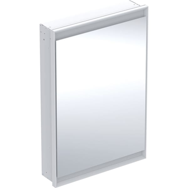 GEBERIT ONE Spiegelschrank mit ComfortLight und einer Tür, UP-Montage, Höhe 90 cm #505.801.00.2 - weiß / Aluminium pulverbeschichtet
