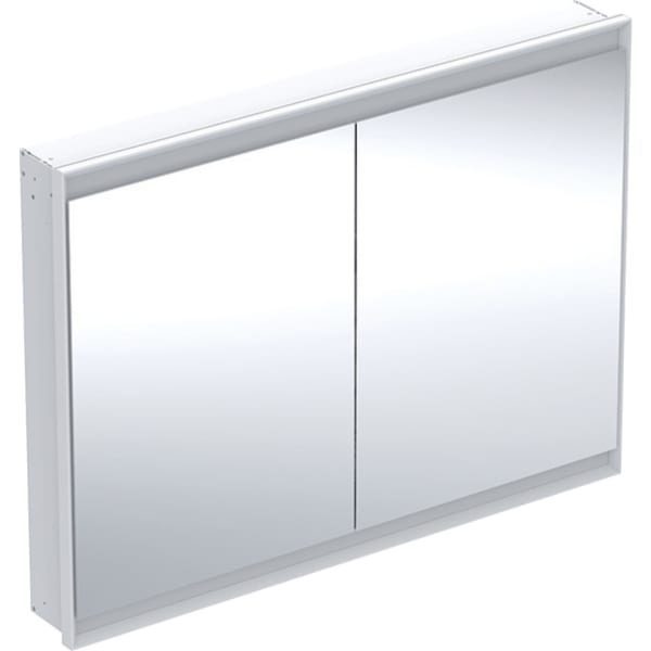 GEBERIT ONE Spiegelschrank mit ComfortLight und zwei Türen, UP-Montage, Höhe 90 cm #505.805.00.2 - weiß / Aluminium pulverbeschichtet