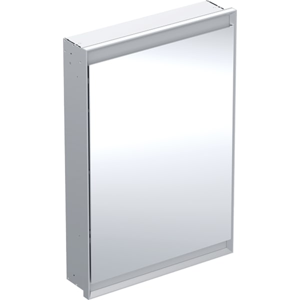GEBERIT ONE Spiegelschrank mit ComfortLight und einer Tür, UP-Montage, Höhe 90 cm #505.800.00.1 - Aluminium eloxiert