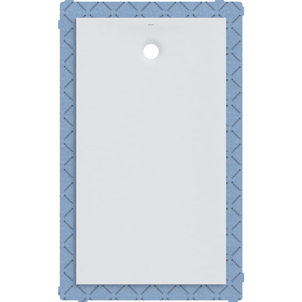 GEBERIT Olona Rechteckduschwanne mit Dichtvlies #550.924.00.1 - weiß / matt