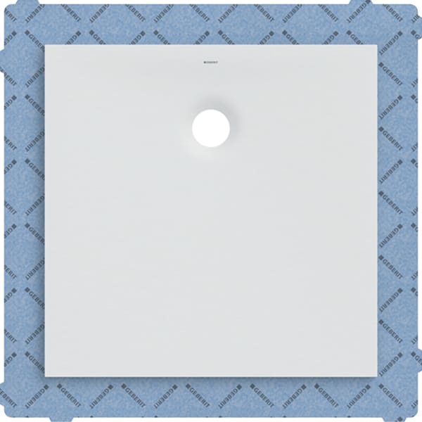 GEBERIT Olona quadratische Duschwanne mit Dichtvlies #550.900.00.1 - weiß / matt