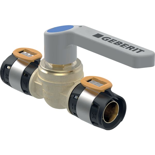 GEBERIT FlowFit Kugelhahn mit Betätigungshebel #619.855.00.1
