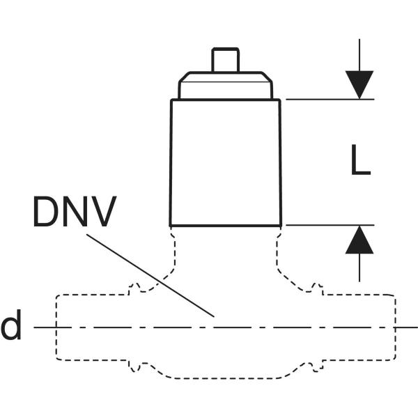 GEBERIT Set Spindelverlängerung für Kugelhahn #241.314.00.1