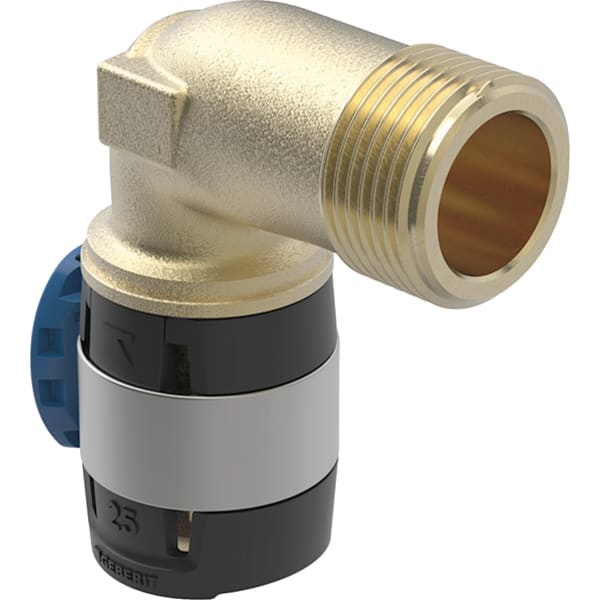 GEBERIT FlowFit Übergangsbogen 90° mit Außengewinde, lang #620.526.00.1