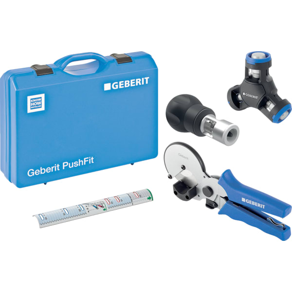 GEBERIT PushFit Montagewerkzeug mit Markierschablone, in Koffer #650.911.00.2