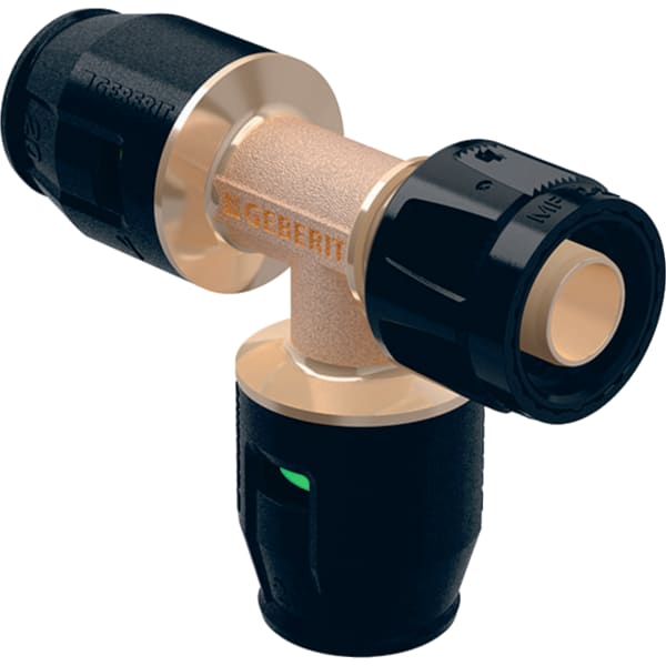 GEBERIT PushFit Übergangs-T-Stück mit MasterFix, Abzweig #651.503.00.1