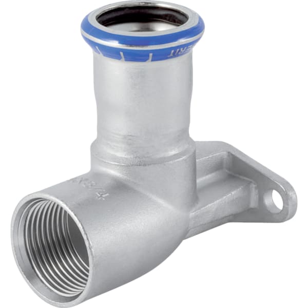 GEBERIT Mapress Edelstahl Anschlusswinkel 90° abgesetzt (LABS-frei) #83425
