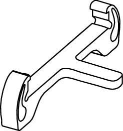 TECE TECE-Ersatzteil Muldenfuß, weiß matt für "steel" Designrost #668040