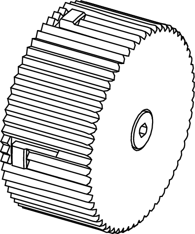 TECE TECE-Ersatzteil Schnapprad für Dusch-WC Bedienknöpfe #9820703