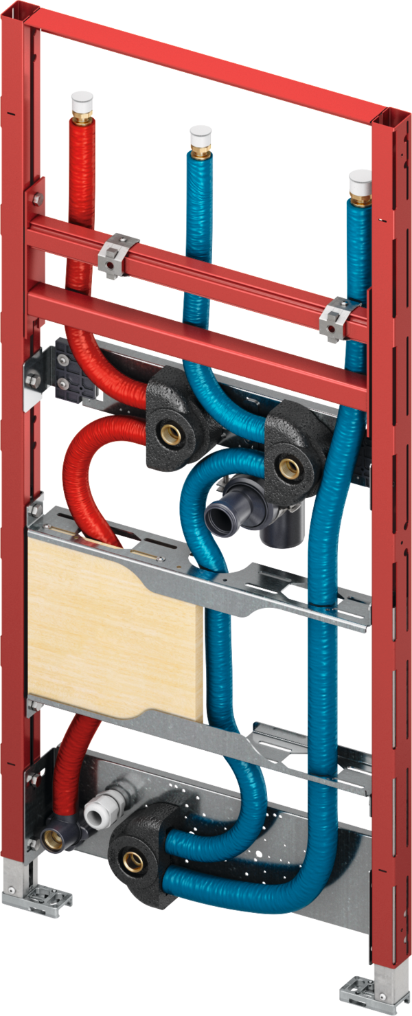 TECE TECEprofil Waschtischmodul zur asymmetrischen Montage für Durchlauferhitzer und Waschtisch, Bauhöhe 1120 mm #9310024