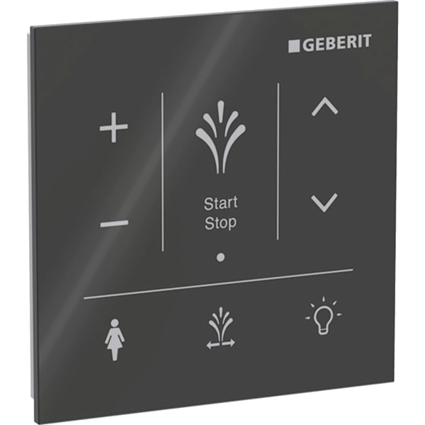 GEBERIT Wandbedienpanel für Geberit AquaClean Sela #147.041.SJ.1 - schwarz / Glas