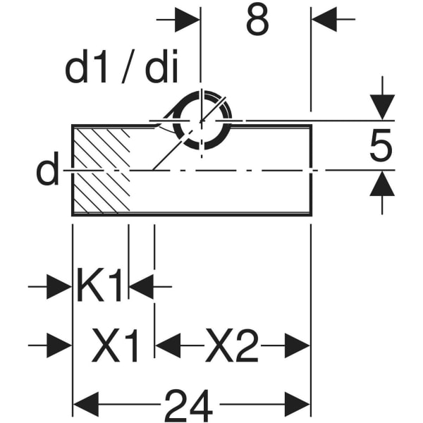GEBERIT Silent-db20 Abzweig 90° für Apparateanschluss, rechts #308.052.14.1