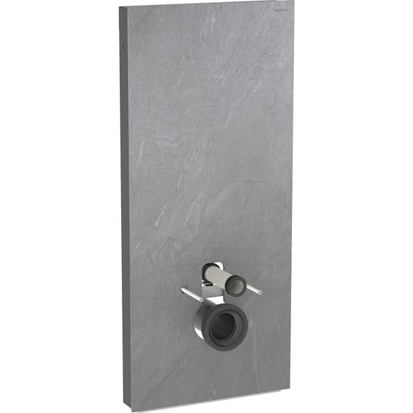 GEBERIT Monolith Plus Sanitärmodul für Wand-WC, 114 cm, Frontverkleidung aus Steinzeug #131.231.00.7 - Frontverkleidung: Steinzeug Schieferoptik Seitenverkleidung: Aluminium schwarzchrom