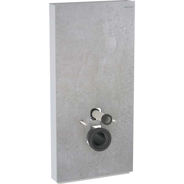 GEBERIT Monolith Plus Sanitärmodul für Wand-WC, 101 cm, Frontverkleidung aus Steinzeug #131.222.JV.7 - Frontverkleidung: Steinzeug Betonoptik Seitenverkleidung: Aluminium