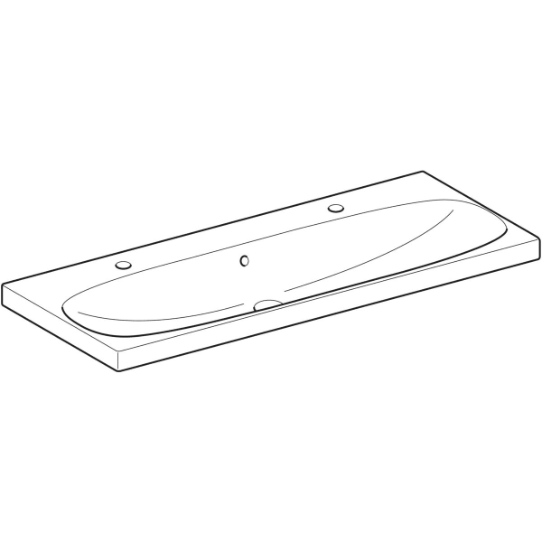 GEBERIT Acanto Waschtisch #501.880.00.1 - weiß