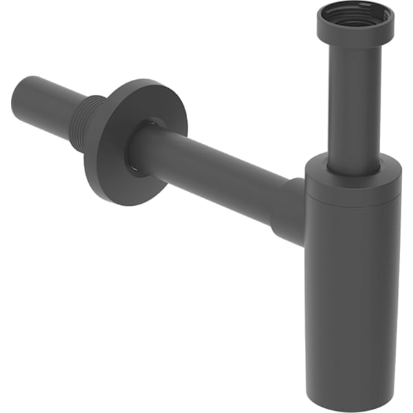 GEBERIT Tauchrohrgeruchsverschluss für Waschbecken, Abgang horizontal #151.035.14.1 - schwarz matt