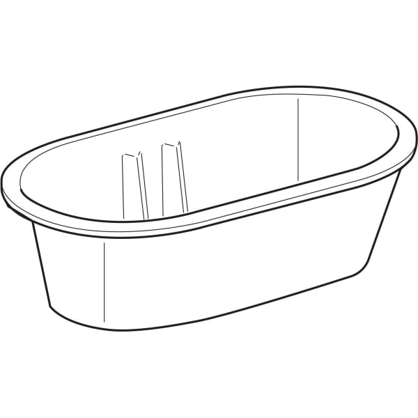 GEBERIT Bambini Ovalbadewanne für Babys #407010016 - weiß-alpin / matt