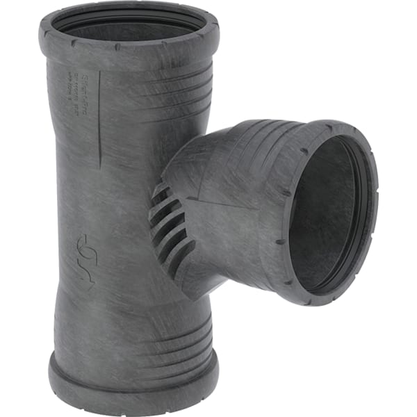 GEBERIT Silent-Pro Carve Abzweig 87.5° mit drei Muffen #393.446.14.1