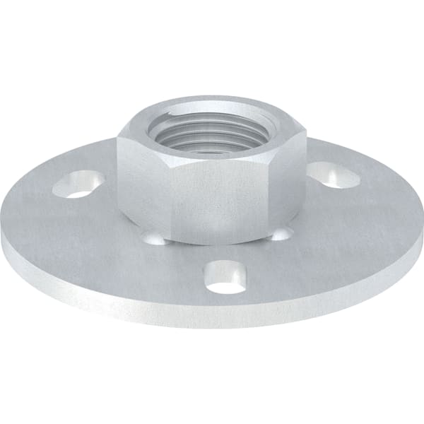GEBERIT Grundplatte rund, Dreiloch, mit Gewindemuffe G 1/2" #362.839.26.1